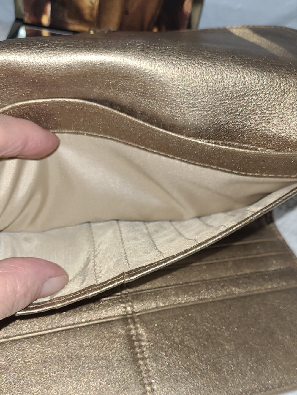 Coach Soho Beige Khaki Signature Jacquard Buckle Wallet - Picture 11 of 15